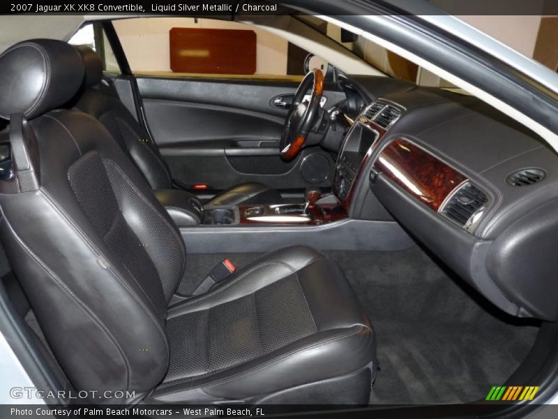 Liquid Silver Metallic / Charcoal 2007 Jaguar XK XK8 Convertible