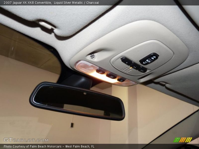 Liquid Silver Metallic / Charcoal 2007 Jaguar XK XK8 Convertible