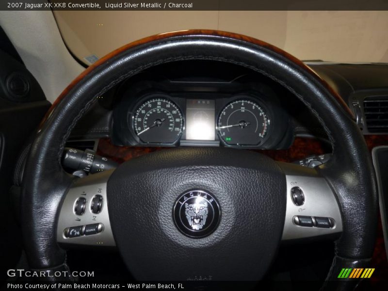 Liquid Silver Metallic / Charcoal 2007 Jaguar XK XK8 Convertible