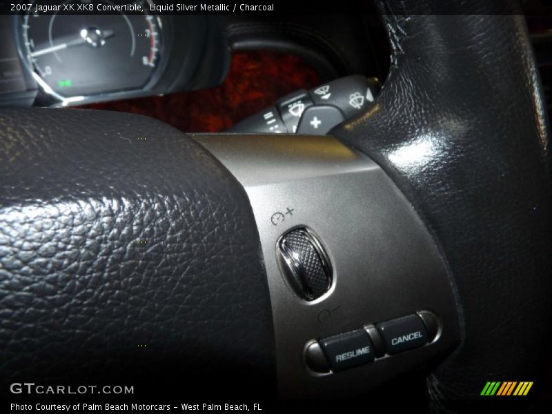 Liquid Silver Metallic / Charcoal 2007 Jaguar XK XK8 Convertible
