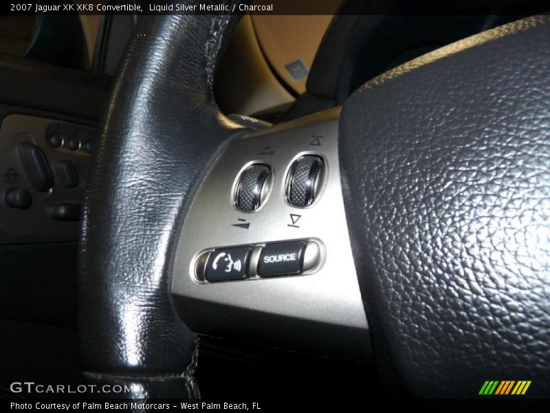 Liquid Silver Metallic / Charcoal 2007 Jaguar XK XK8 Convertible