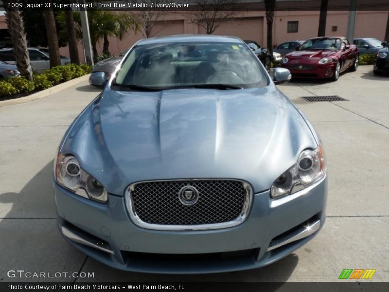 Frost Blue Metallic / Ivory/Oyster 2009 Jaguar XF Supercharged