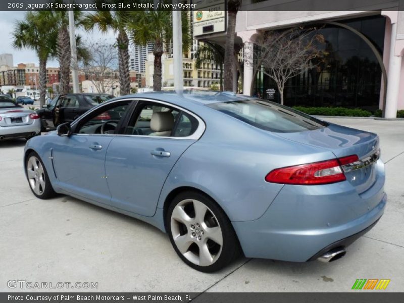 Frost Blue Metallic / Ivory/Oyster 2009 Jaguar XF Supercharged