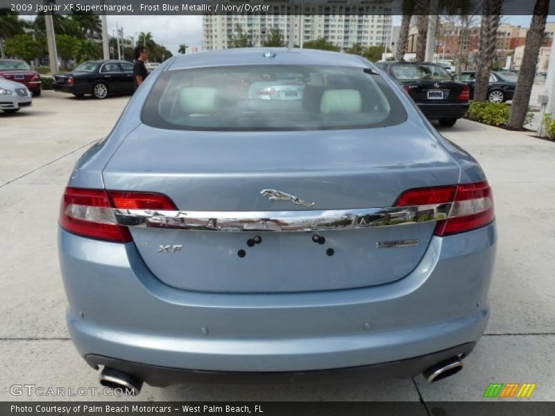 Frost Blue Metallic / Ivory/Oyster 2009 Jaguar XF Supercharged