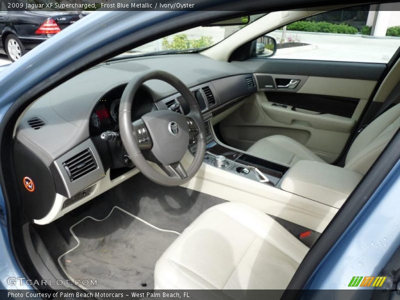 Frost Blue Metallic / Ivory/Oyster 2009 Jaguar XF Supercharged