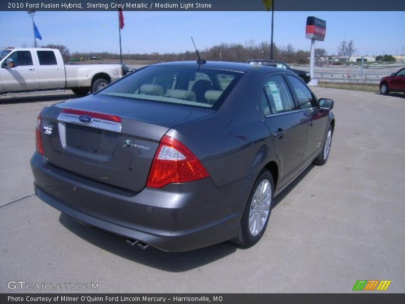 Sterling Grey Metallic / Medium Light Stone 2010 Ford Fusion Hybrid