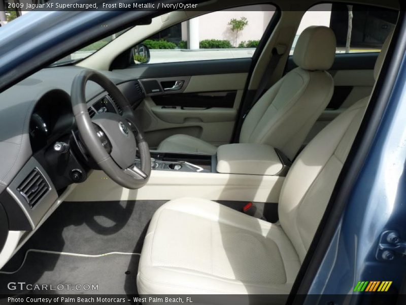 Frost Blue Metallic / Ivory/Oyster 2009 Jaguar XF Supercharged