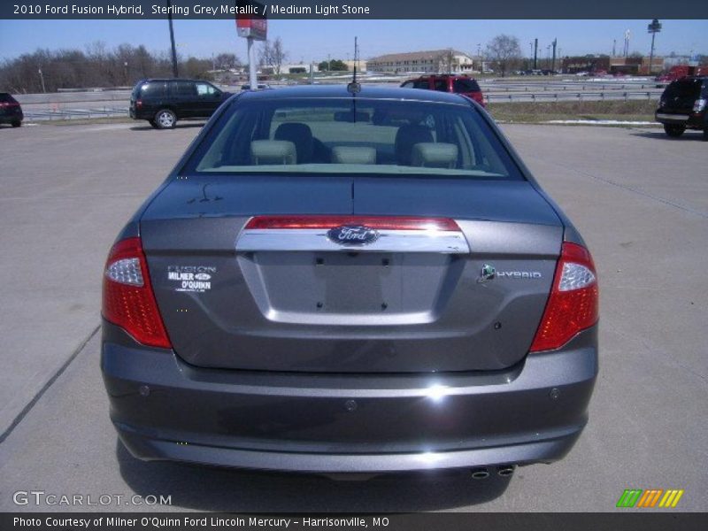 Sterling Grey Metallic / Medium Light Stone 2010 Ford Fusion Hybrid