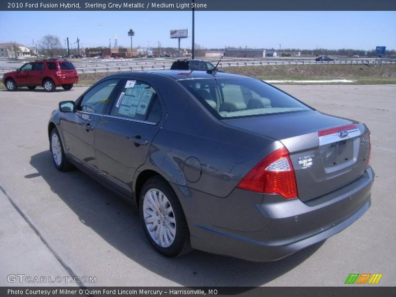 Sterling Grey Metallic / Medium Light Stone 2010 Ford Fusion Hybrid