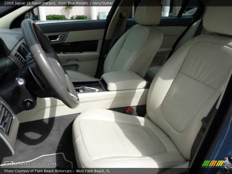 Frost Blue Metallic / Ivory/Oyster 2009 Jaguar XF Supercharged