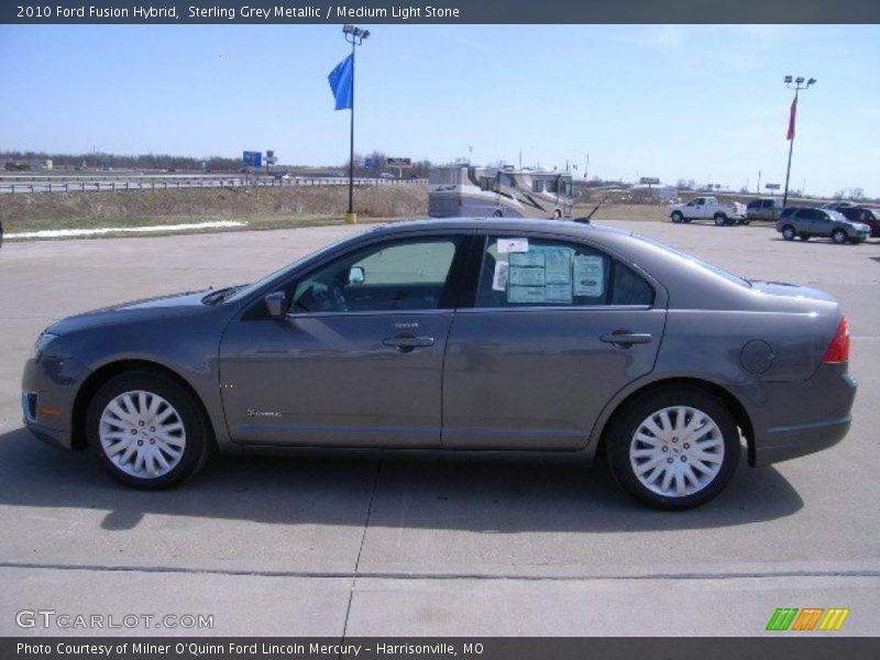 Sterling Grey Metallic / Medium Light Stone 2010 Ford Fusion Hybrid