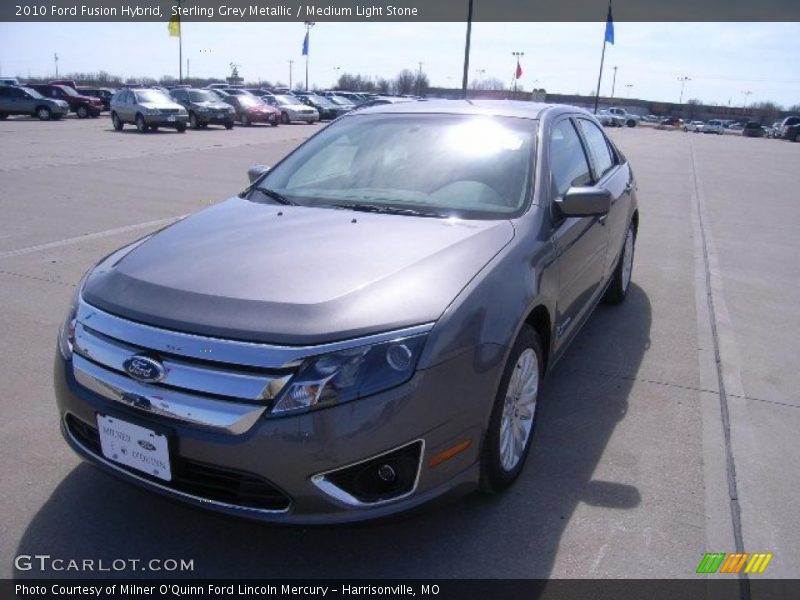 Sterling Grey Metallic / Medium Light Stone 2010 Ford Fusion Hybrid