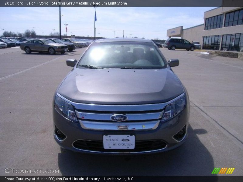 Sterling Grey Metallic / Medium Light Stone 2010 Ford Fusion Hybrid