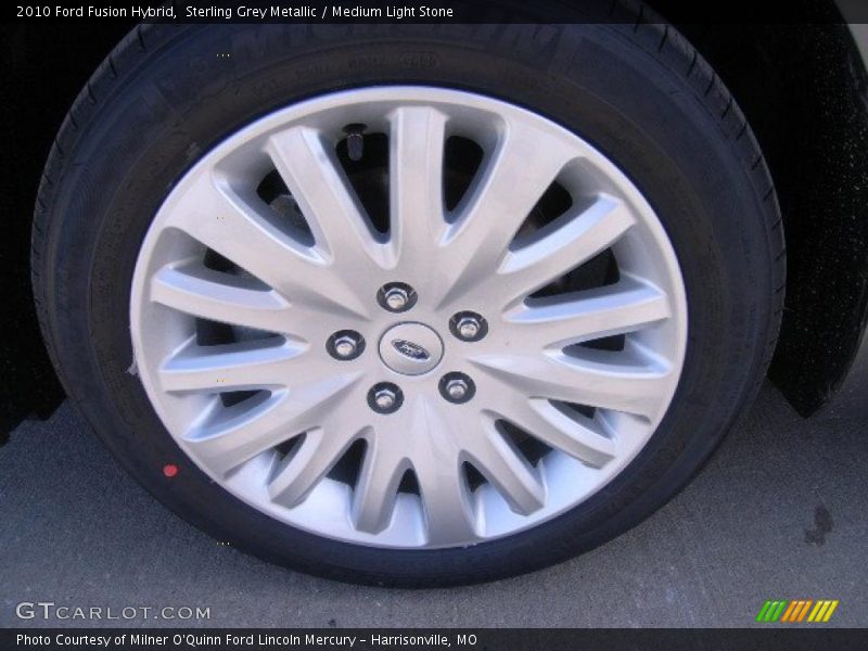 Sterling Grey Metallic / Medium Light Stone 2010 Ford Fusion Hybrid