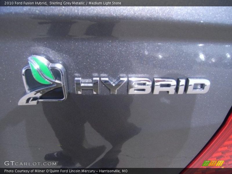 Sterling Grey Metallic / Medium Light Stone 2010 Ford Fusion Hybrid