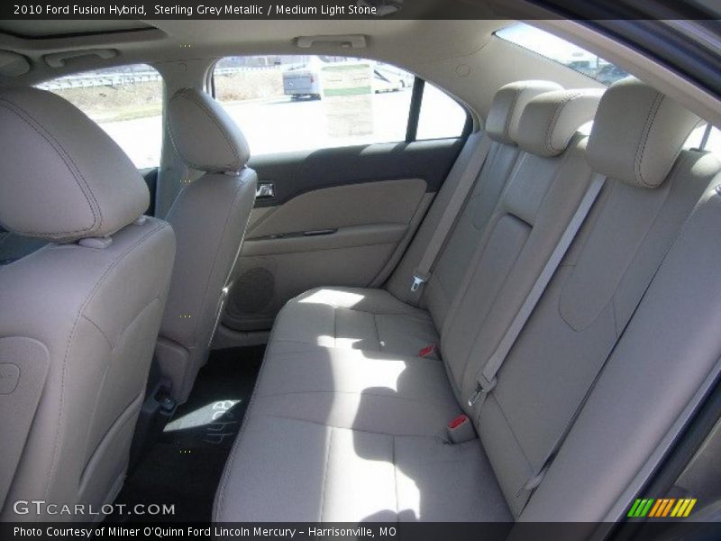 Sterling Grey Metallic / Medium Light Stone 2010 Ford Fusion Hybrid