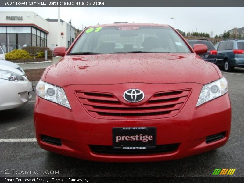 Barcelona Red Metallic / Bisque 2007 Toyota Camry LE
