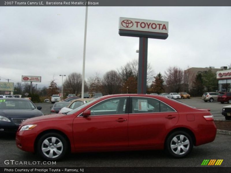 Barcelona Red Metallic / Bisque 2007 Toyota Camry LE