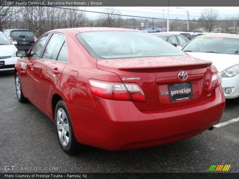 Barcelona Red Metallic / Bisque 2007 Toyota Camry LE