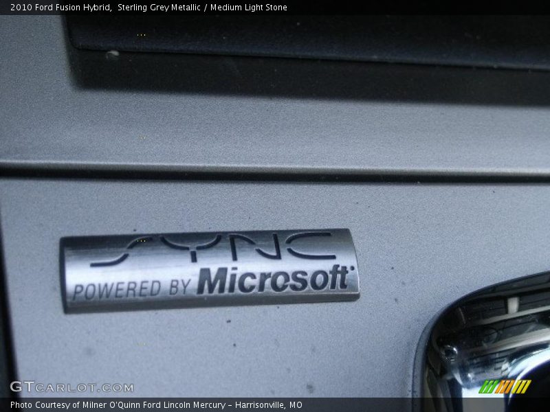 Sterling Grey Metallic / Medium Light Stone 2010 Ford Fusion Hybrid