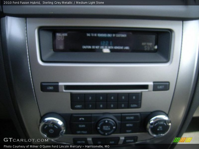 Sterling Grey Metallic / Medium Light Stone 2010 Ford Fusion Hybrid
