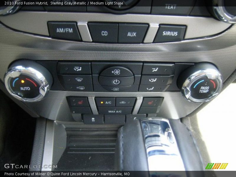 Sterling Grey Metallic / Medium Light Stone 2010 Ford Fusion Hybrid