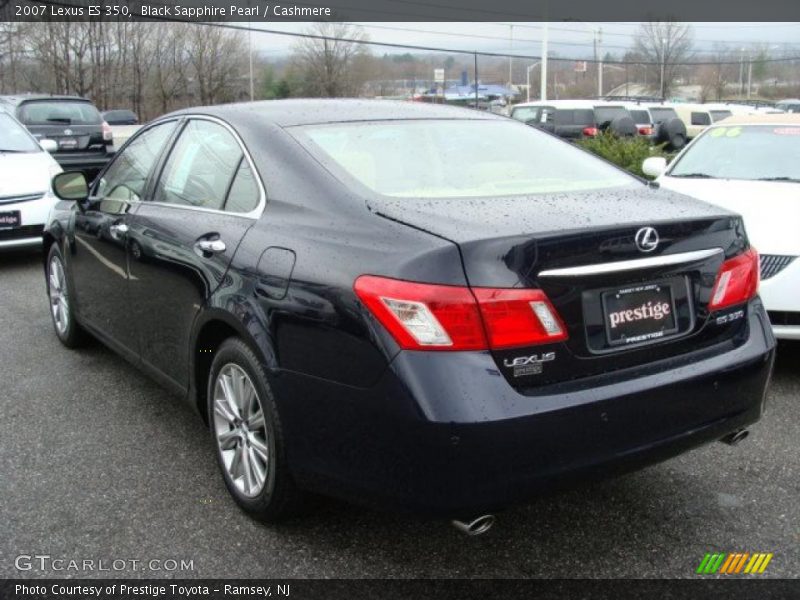 Black Sapphire Pearl / Cashmere 2007 Lexus ES 350