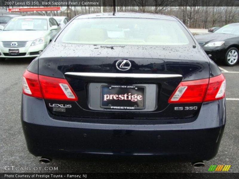 Black Sapphire Pearl / Cashmere 2007 Lexus ES 350