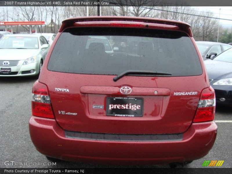 Salsa Red Pearl / Ash Gray 2007 Toyota Highlander V6 4WD