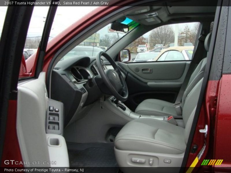 Salsa Red Pearl / Ash Gray 2007 Toyota Highlander V6 4WD