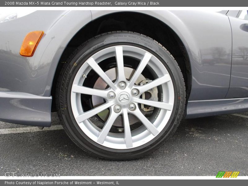 Galaxy Gray Mica / Black 2008 Mazda MX-5 Miata Grand Touring Hardtop Roadster