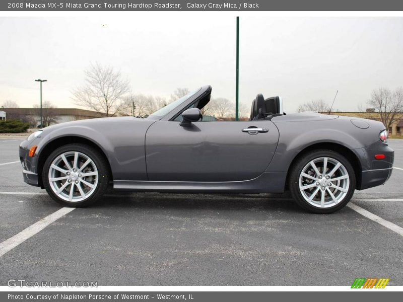 Galaxy Gray Mica / Black 2008 Mazda MX-5 Miata Grand Touring Hardtop Roadster