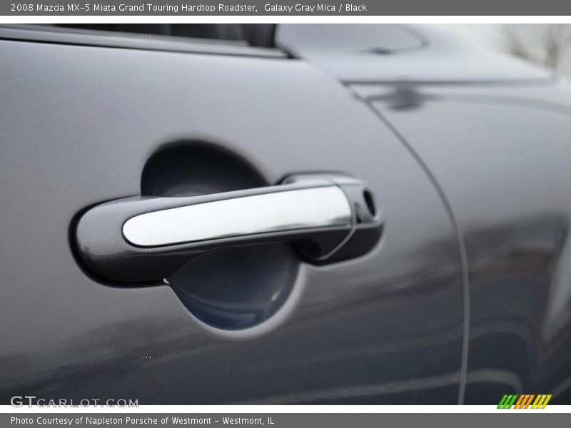 Galaxy Gray Mica / Black 2008 Mazda MX-5 Miata Grand Touring Hardtop Roadster