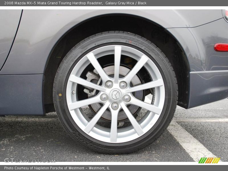 Galaxy Gray Mica / Black 2008 Mazda MX-5 Miata Grand Touring Hardtop Roadster