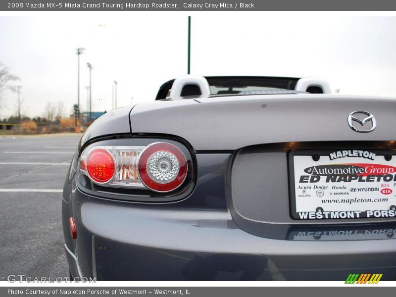 Galaxy Gray Mica / Black 2008 Mazda MX-5 Miata Grand Touring Hardtop Roadster