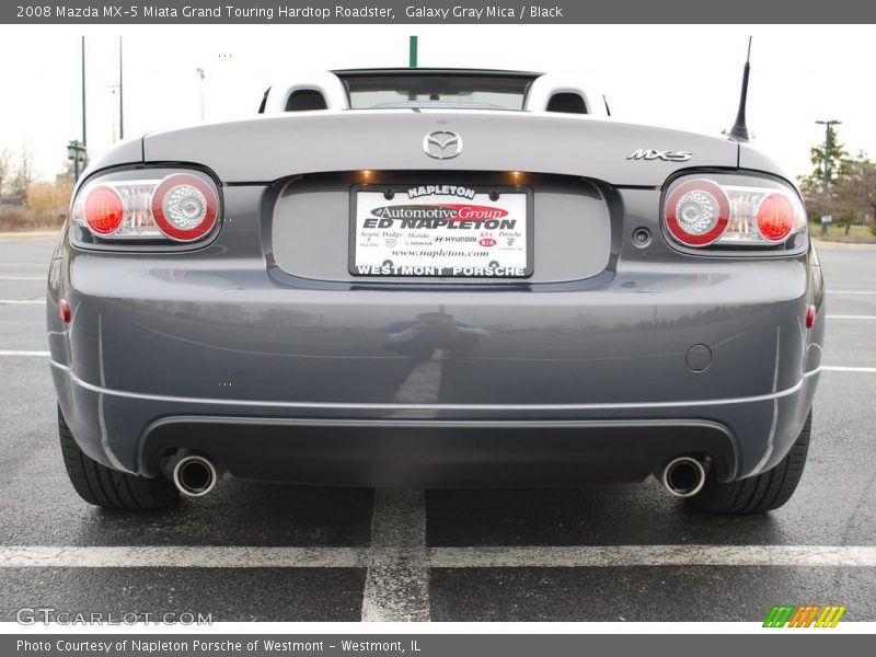 Galaxy Gray Mica / Black 2008 Mazda MX-5 Miata Grand Touring Hardtop Roadster