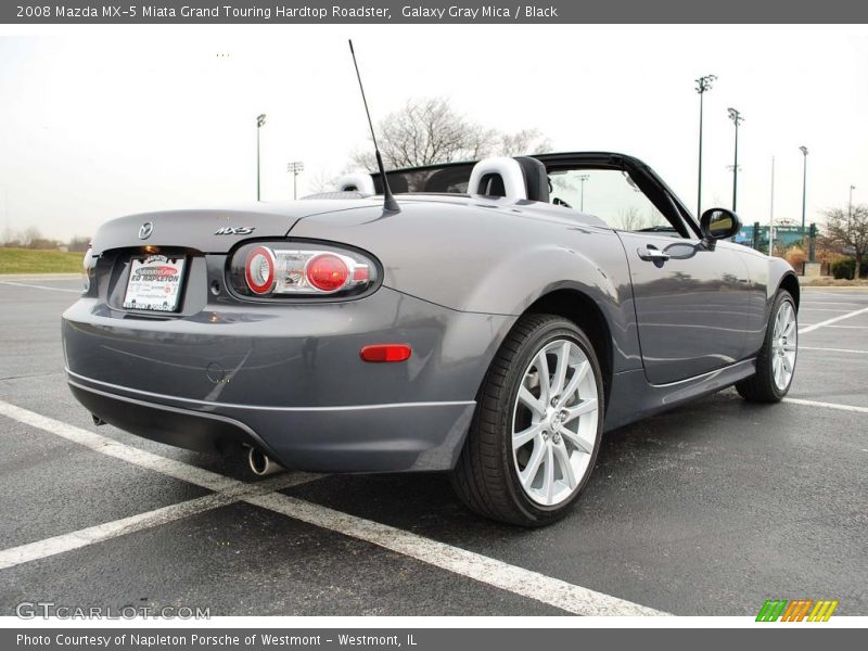 Galaxy Gray Mica / Black 2008 Mazda MX-5 Miata Grand Touring Hardtop Roadster