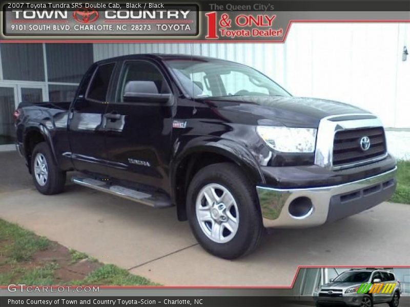 Black / Black 2007 Toyota Tundra SR5 Double Cab