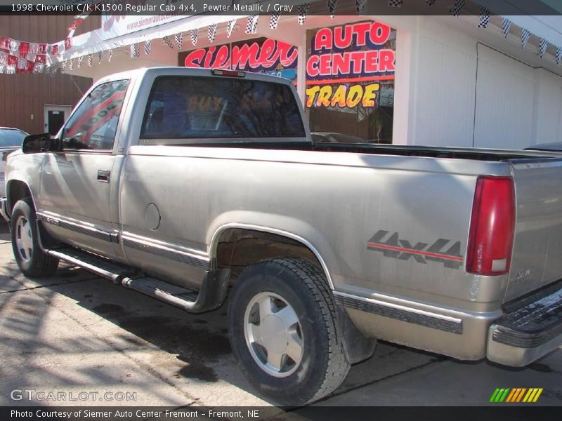 Pewter Metallic / Gray 1998 Chevrolet C/K K1500 Regular Cab 4x4