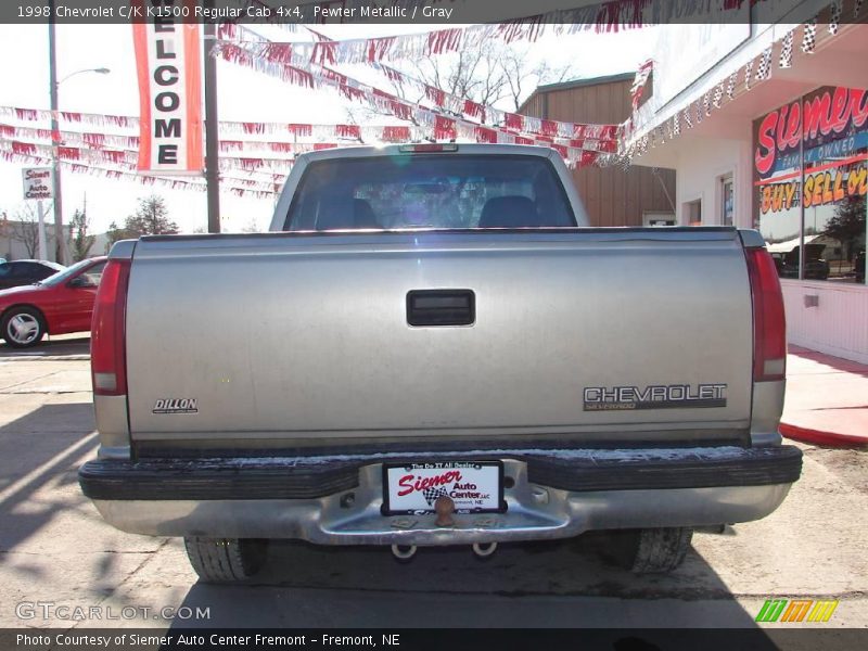 Pewter Metallic / Gray 1998 Chevrolet C/K K1500 Regular Cab 4x4