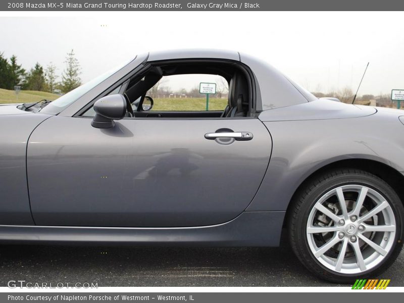 Galaxy Gray Mica / Black 2008 Mazda MX-5 Miata Grand Touring Hardtop Roadster