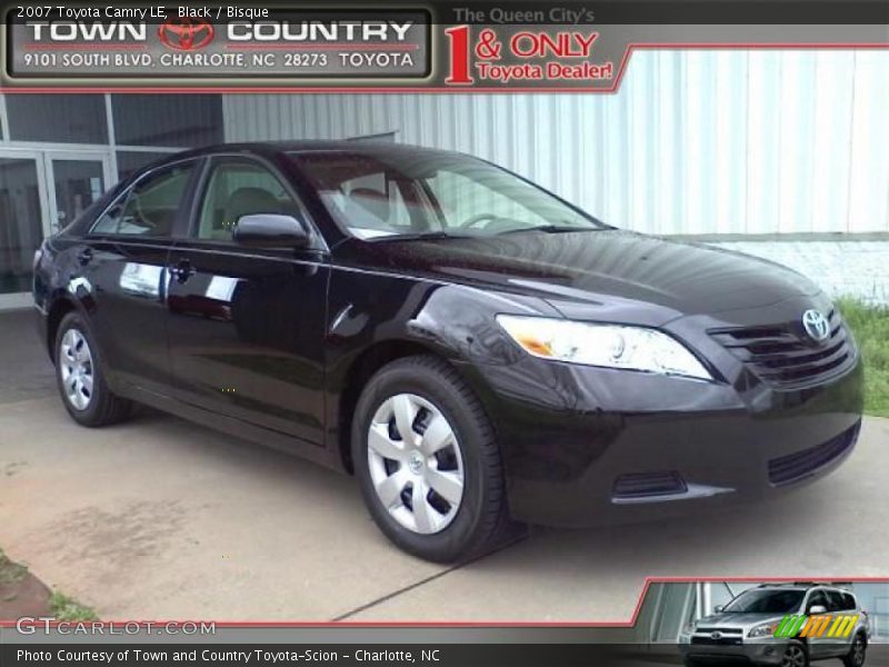 Black / Bisque 2007 Toyota Camry LE