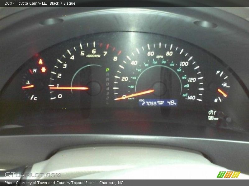 Black / Bisque 2007 Toyota Camry LE