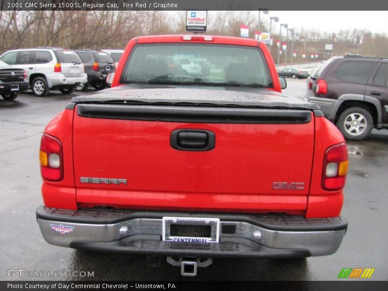 Fire Red / Graphite 2001 GMC Sierra 1500 SL Regular Cab