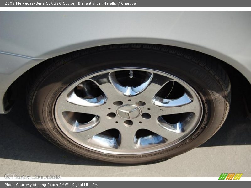 Brilliant Silver Metallic / Charcoal 2003 Mercedes-Benz CLK 320 Coupe