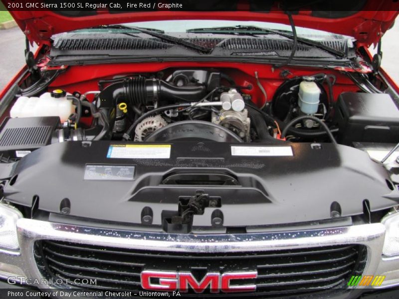 Fire Red / Graphite 2001 GMC Sierra 1500 SL Regular Cab