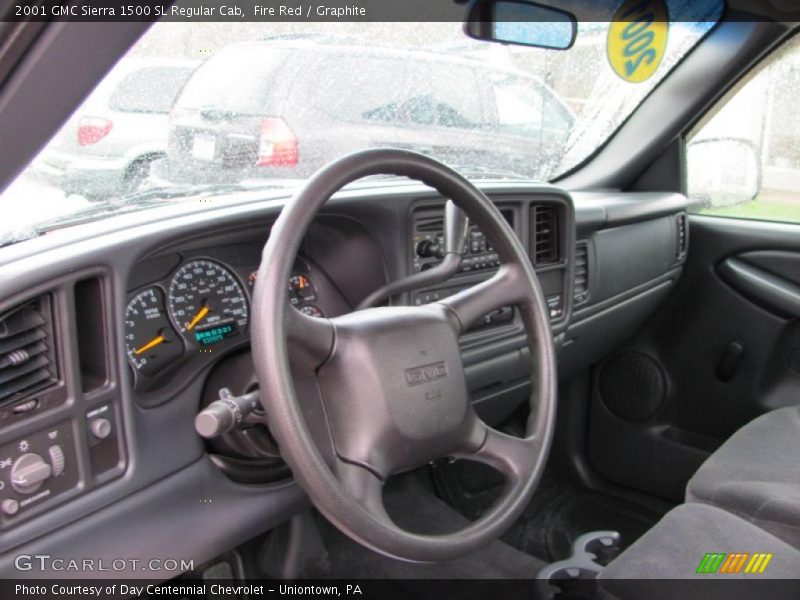 Fire Red / Graphite 2001 GMC Sierra 1500 SL Regular Cab