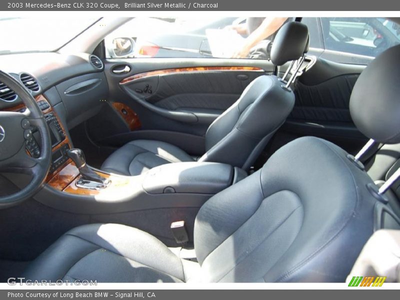 Brilliant Silver Metallic / Charcoal 2003 Mercedes-Benz CLK 320 Coupe