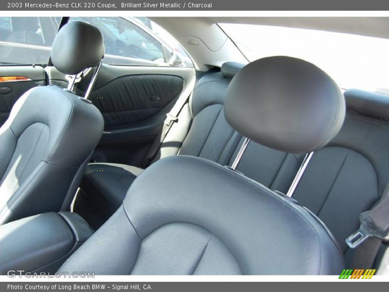 Brilliant Silver Metallic / Charcoal 2003 Mercedes-Benz CLK 320 Coupe