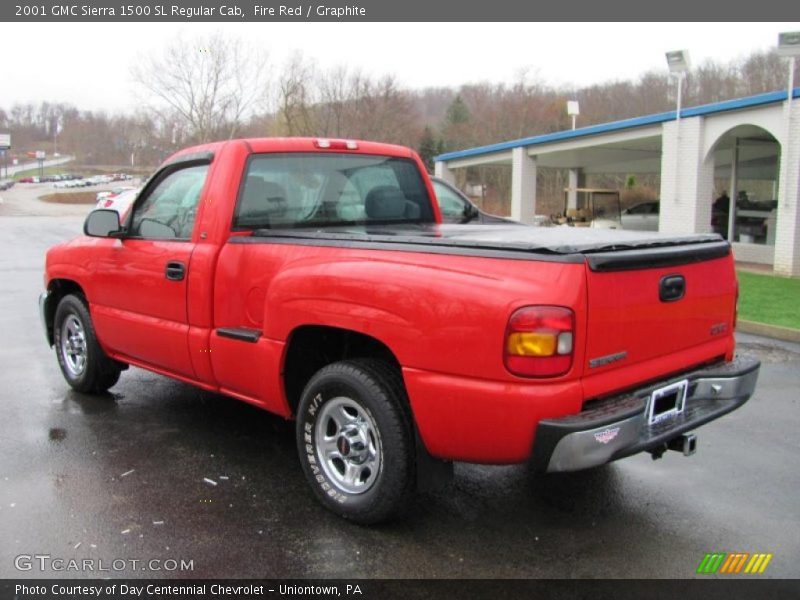 Fire Red / Graphite 2001 GMC Sierra 1500 SL Regular Cab
